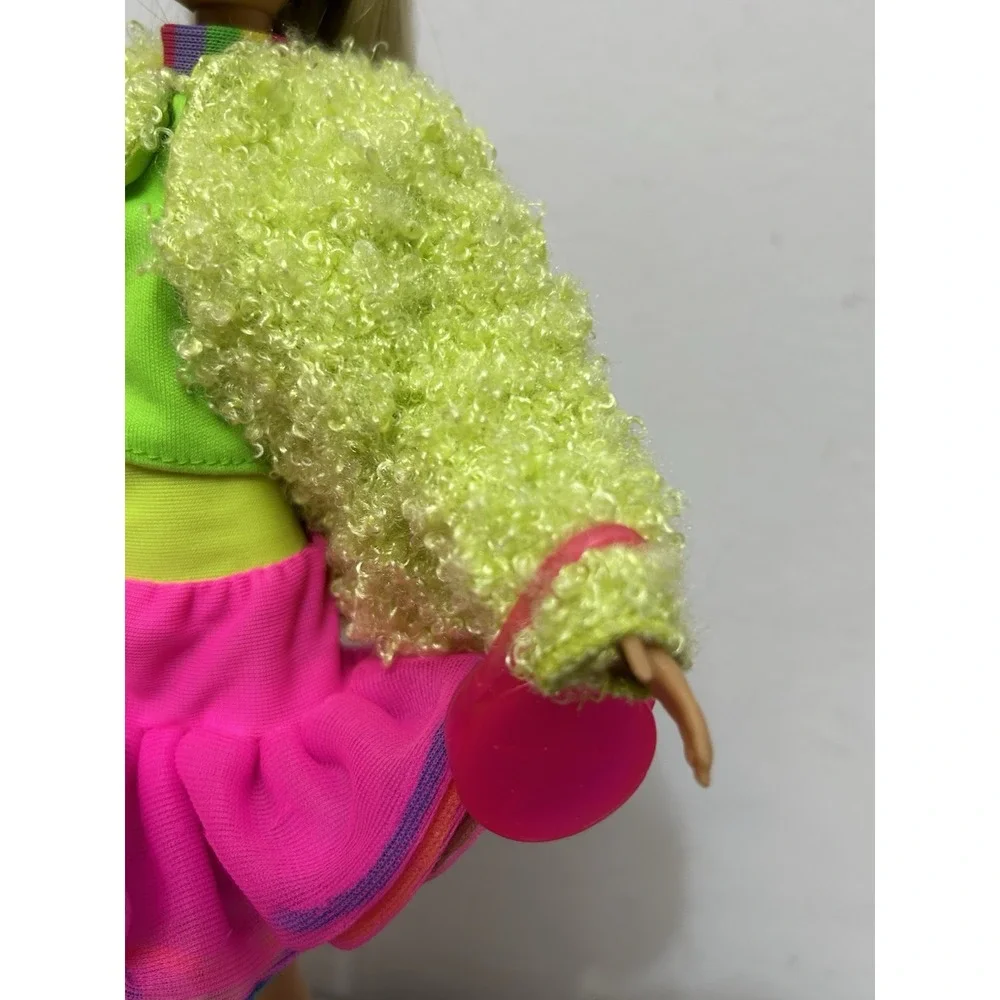 Barbie Outfit, Lime Green Jacket With Colorful Tutu Skirt, Top And More, NO DOLL